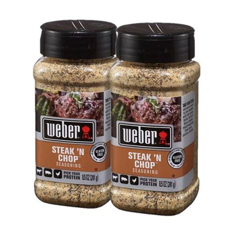 weber steak n' chop seasoning 8.5 oz (pack of 2)